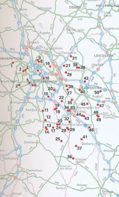 AA Publishing 50 Walks in Warwickshire & the West Midlands