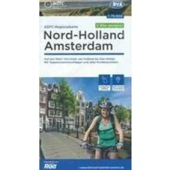 ADFC Radtourkarte Fietskaart Noord Holland Amsterdam