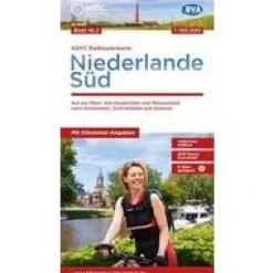 ADFC Radtourkarte Fietskaart Nederland Zuid