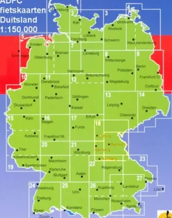 ADFC Radtourkarte Fietskaart Nordfriesland Schleswig 1