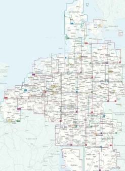 ADFC Radtourkarte Fietskaart Nordfriesland Schleswig 1