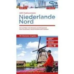 ADFC Radtourkarte Fietskaart Nederland Noord
