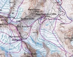 Alpenvereinskarte Topografische kaart 26 Silvrettagruppe weg + ski