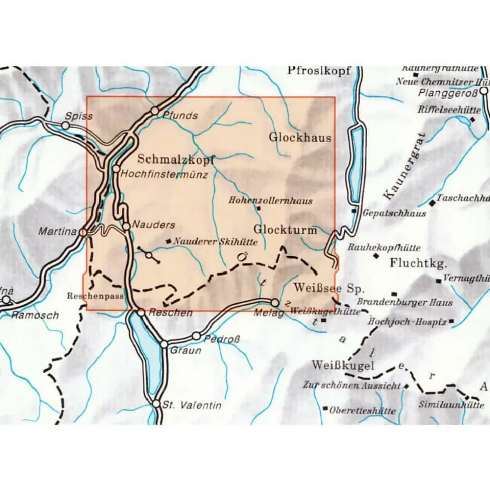 Alpenvereinskarte Wandel-skikaart 30/4 Ötztaler Alpen