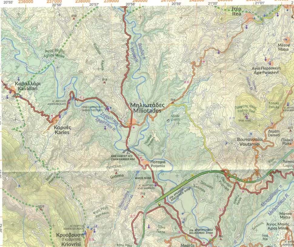 Anavasi Wandelkaart 6.4 Valia Kalda - Vasilitsa