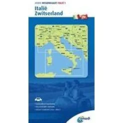 ANWB Wegenkaart 1 Italie/Zwitserland