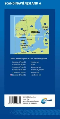 ANWB Wegenkaart 6 Scandinavië Zuid