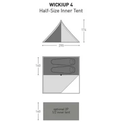 Bach Half size innertent wickiup 4 vapor blue