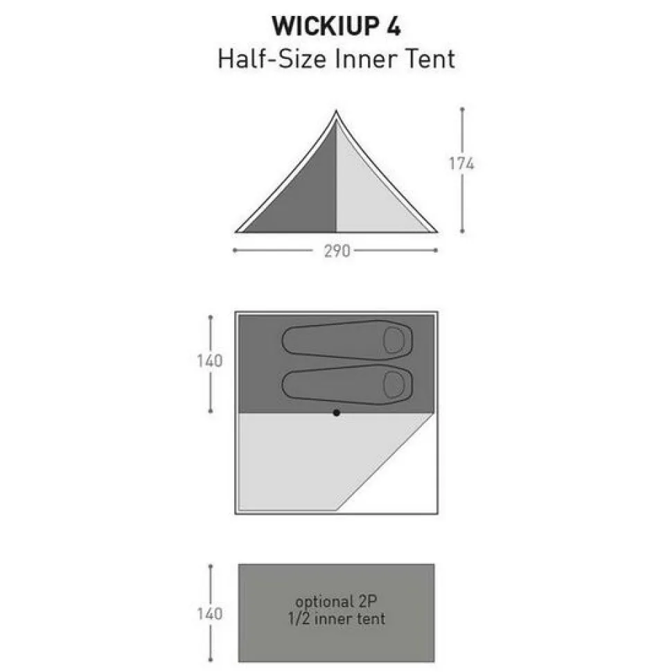 Bach Half size innertent wickiup 4 vapor blue