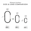 Barebones Wiregate carabiner small 3pc black