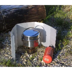 BasicNature Alu windscherm 78 x 26 cm
