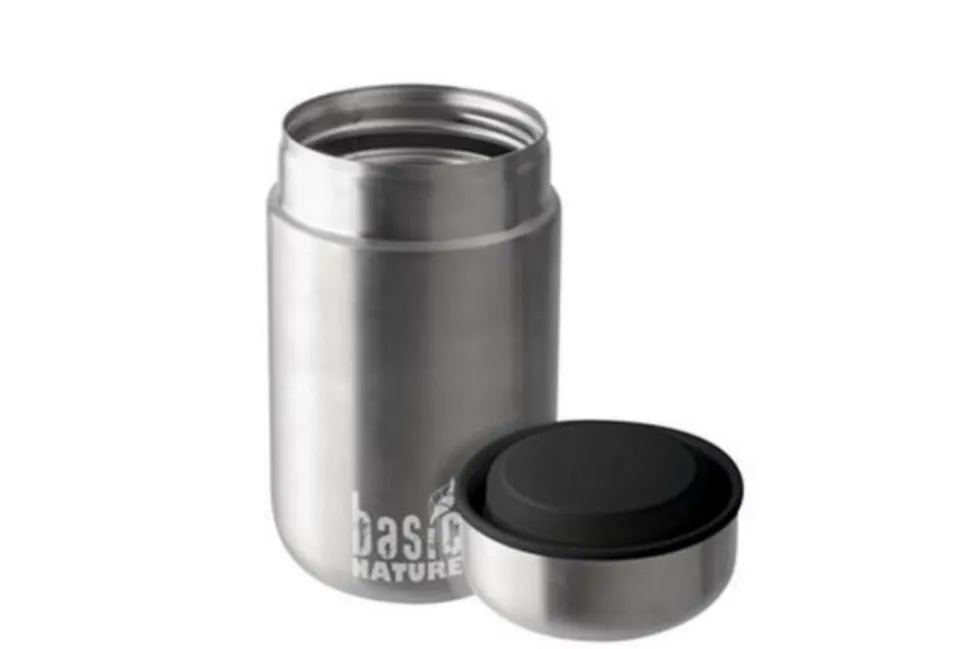 BasicNature Food container stainless steel 0.4 l