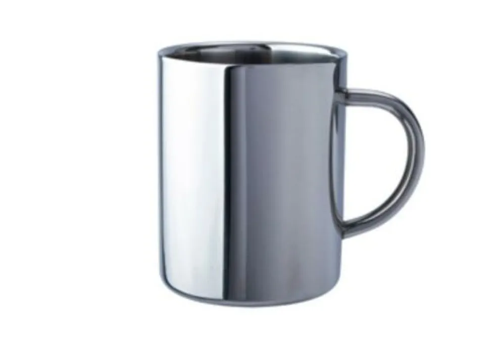 BasicNature Stainless steel thermo mug deluxe 0.4 liter