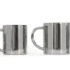 BasicNature Stainless steel thermo mug 0.1 liter espresso