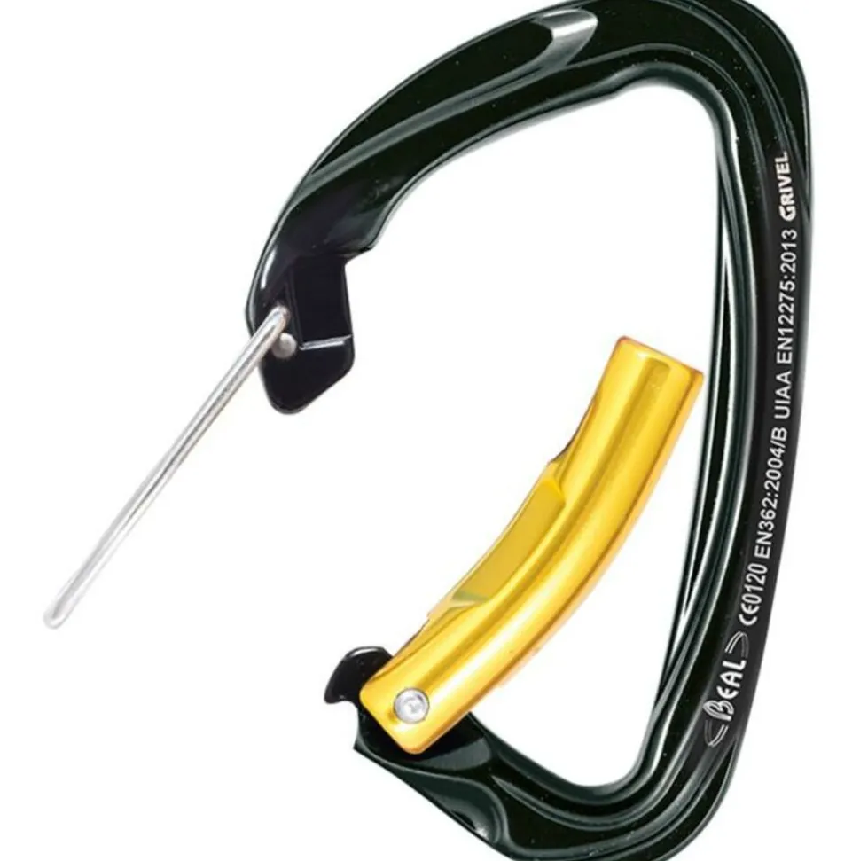 Beal Twin Auto Belay - assymetrische vergrendelingskarabiner