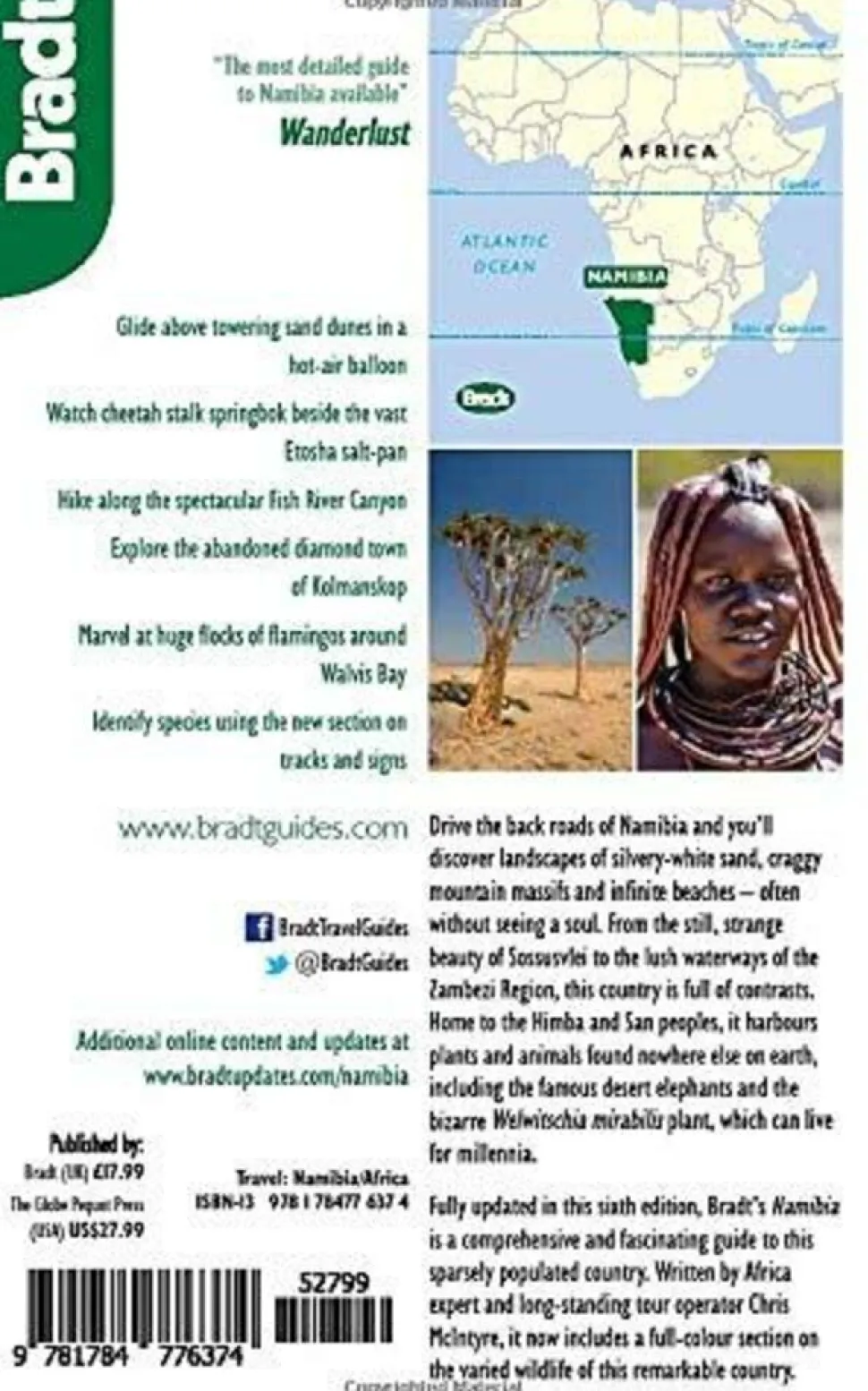 Bradt Travelguides Namibia - reisgids Namibië