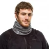 Buff Heavyweight merino wool buff fog grey multi strip
