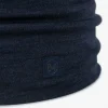 Buff Merino heavyweight - solid indigo