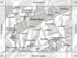 Bundesamt - Swisstopo Skitoerkaart 256S Disentis - Mustér