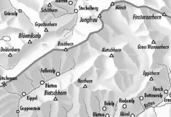 Bundesamt - Swisstopo Skitoerkaart 264S Jungfrau
