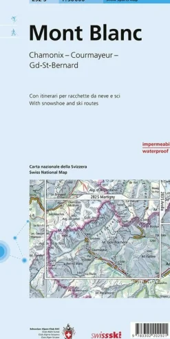 Bundesamt - Swisstopo Skitoerkaart 292s Mont Blanc - Chamonix