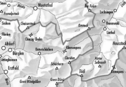 Bundesamt - Swisstopo Skitoerkaart 246S Klausenpass