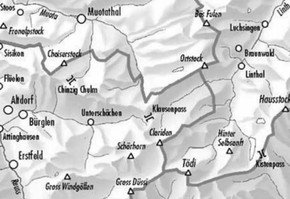 Bundesamt - Swisstopo Skitoerkaart 246S Klausenpass