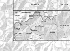 Bundesamt - Swisstopo Topografische kaart 292 Courmayeur