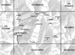 Bundesamt - Swisstopo Topografische kaart 1345 Orsières