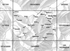 Bundesamt - Swisstopo Topografische kaart 1228 Lauterbrunnen