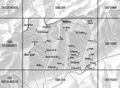 Bundesamt - Swisstopo Topografische kaart 1286 St-Leonard