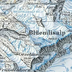 Bundesamt - Swisstopo Topografische kaart 1286 St-Leonard