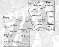 Bundesamt - Swisstopo Topografische wandelkaart 3310T Safiental