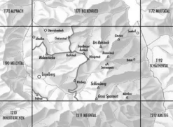 Bundesamt - Swisstopo Topografische kaart 1191 Engelberg