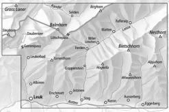 Bundesamt - Swisstopo Topografische kaart 2527 Lötschental