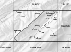 Bundesamt - Swisstopo Topografische kaart 1221 Le Sentier