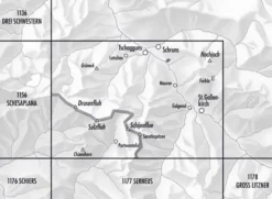 Bundesamt - Swisstopo Topografische kaart 1157 Sulzfluh