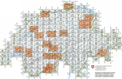 Bundesamt - Swisstopo Topografische kaart 1157 Sulzfluh