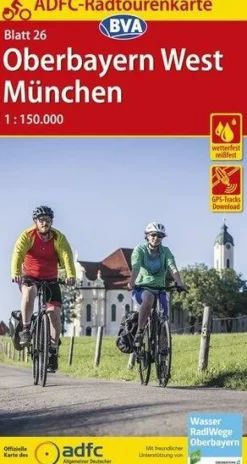 BVA ADFC Fietskaart 26 Oberbayern West - München