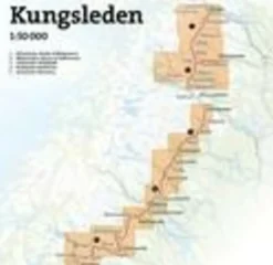 Calazo Wandelkaart Kungsleden Kvikkjokk Adolfström