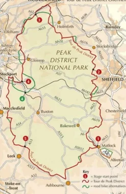 Cicerone Fietsgids Cycling in the Peak District