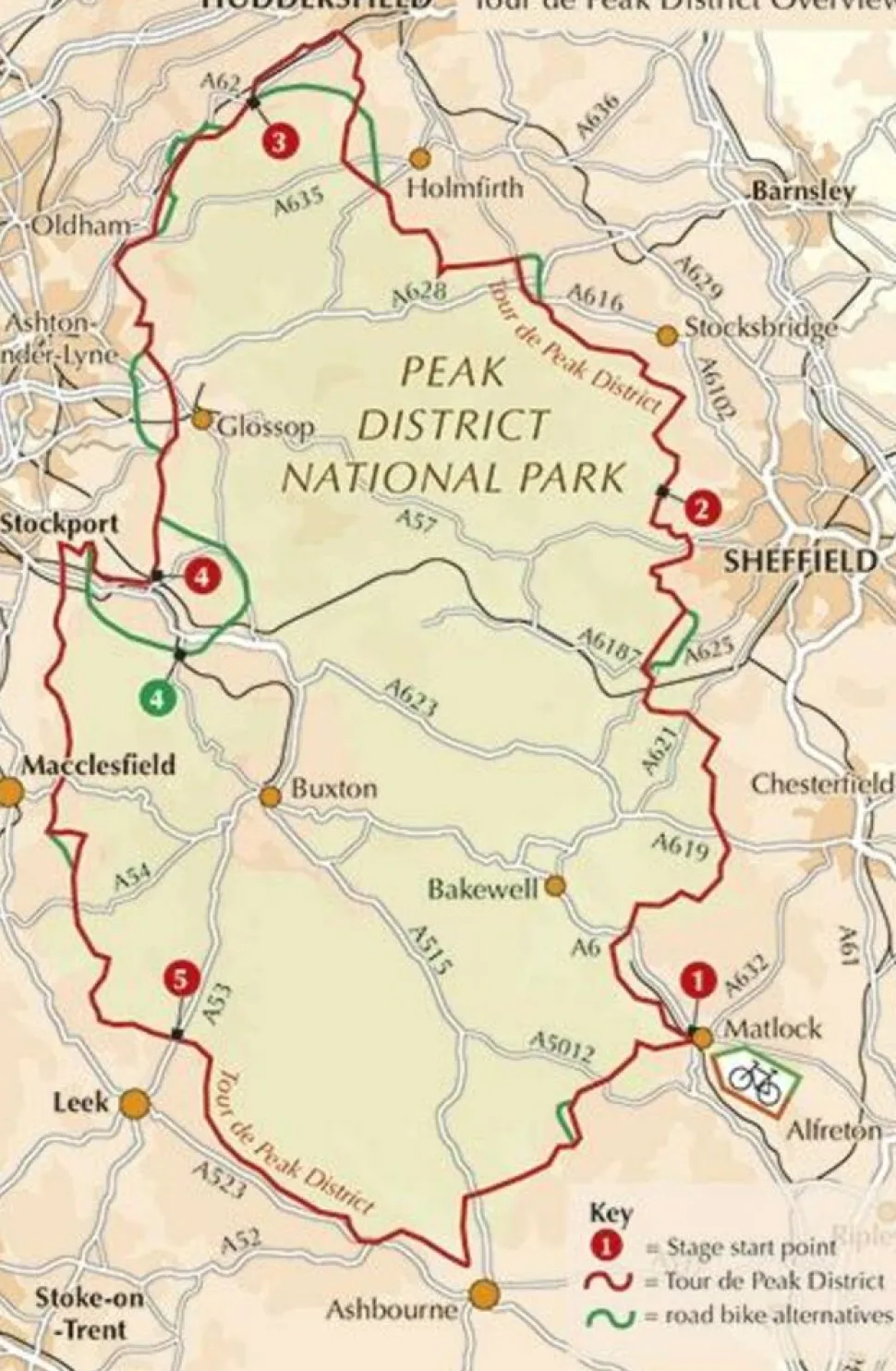 Cicerone Fietsgids Cycling in the Peak District