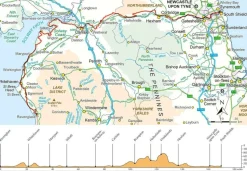 Cicerone Fietsgids Hadrians Cycleway