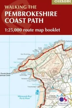 Cicerone Walking the Pembrokeshire Coast Path routekaart