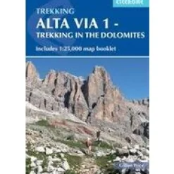 Cicerone Wandelgids Alta Via 1 trekking in the Dolomites