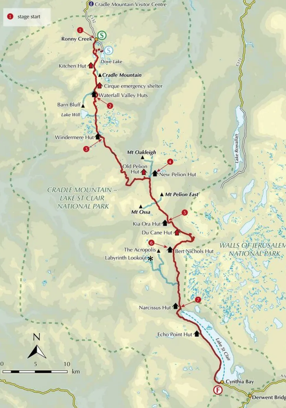 Cicerone Wandelgids Hiking the Overland Track Tasmania