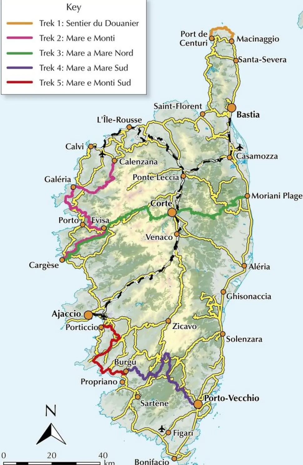 Cicerone Wandelgids Short Treks on Corsica