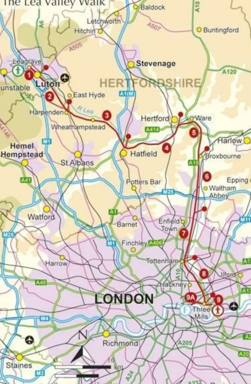 Cicerone Wandelgids The Lea Valley Walk