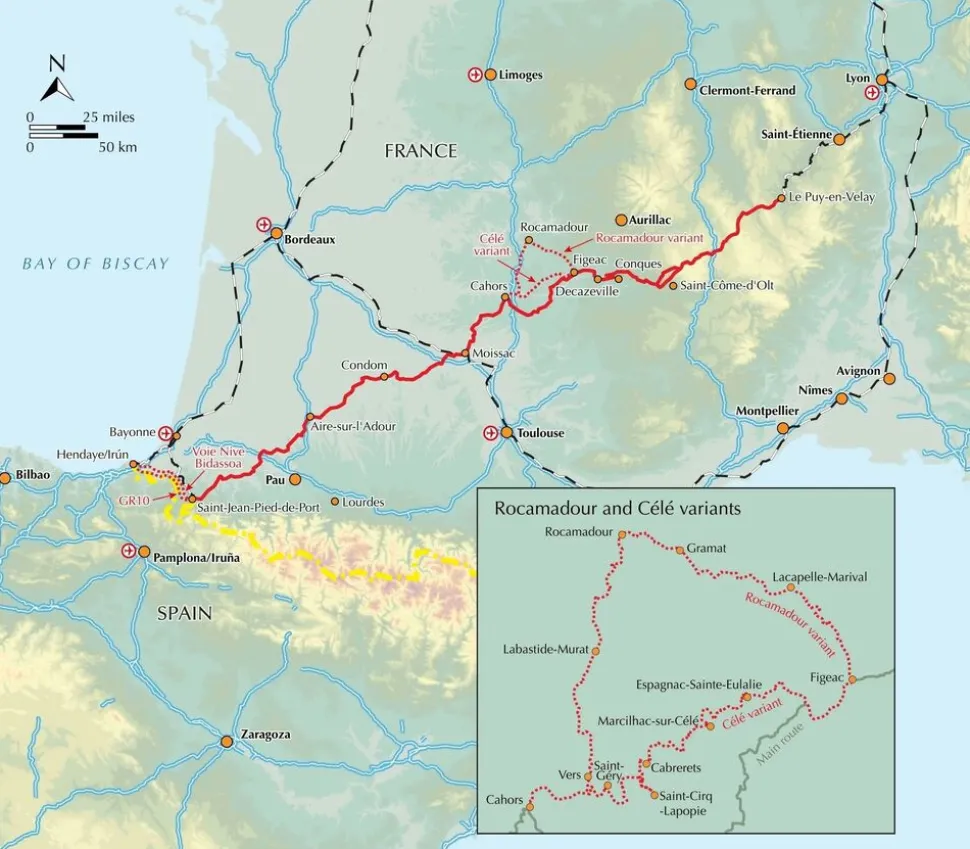 Cicerone Wandelgids Walking The Camino de Santiago -via Pod
