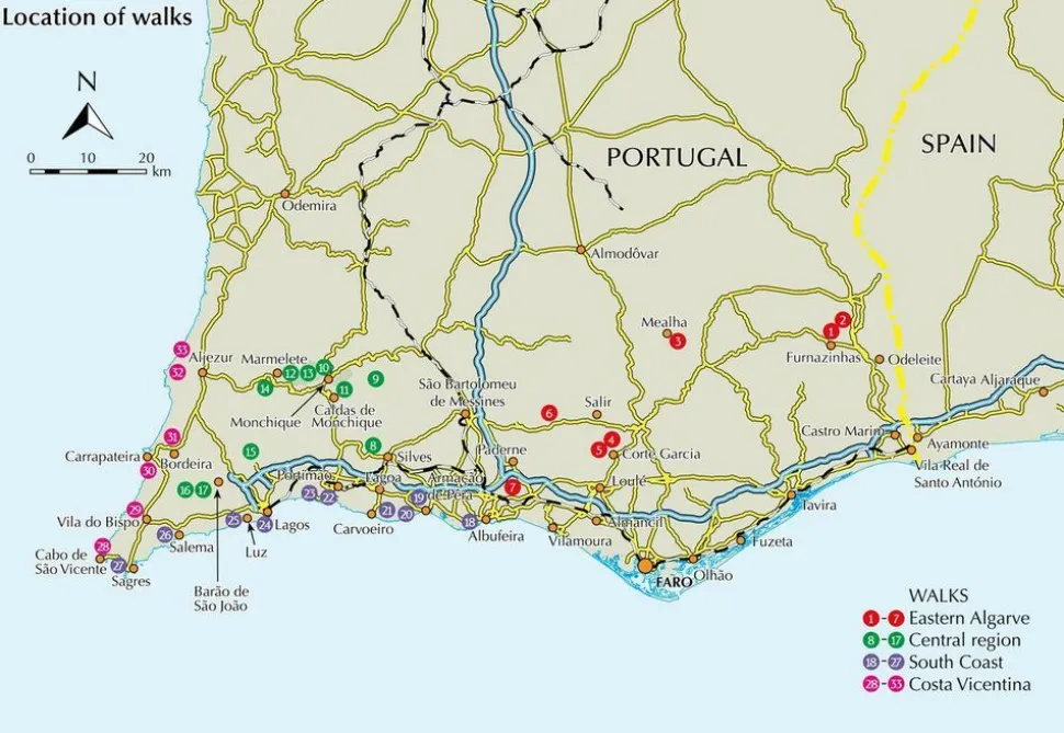 Cicerone Wandelgids Walking on the Algarve